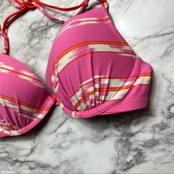 AERIE Padded Push Up Charley Halter Swimsuit Bikini Top 36C - Picture 3 of 6